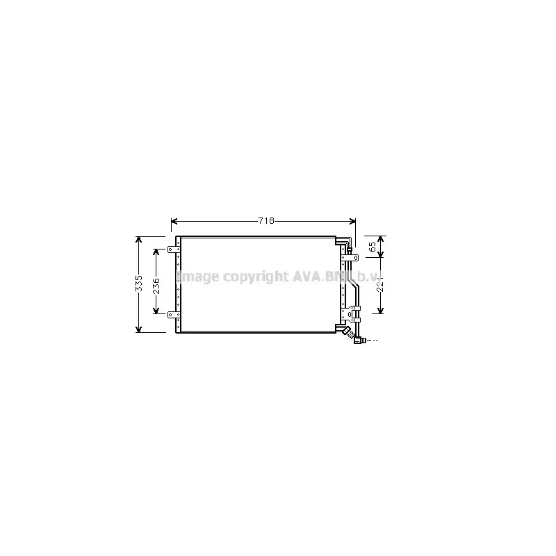 Condenseur, climatisation AVA QUALITY COOLING FT5175