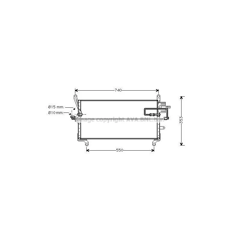 Condenseur, climatisation AVA QUALITY COOLING FT5178D