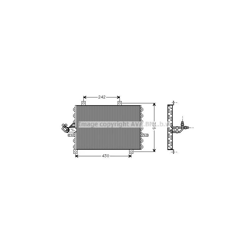 Condenseur, climatisation AVA QUALITY COOLING FT5192