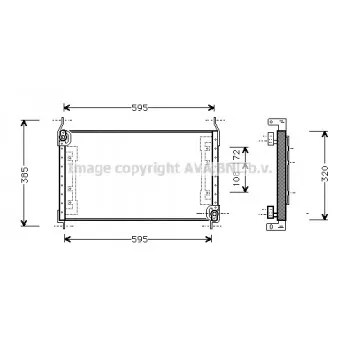 Condenseur, climatisation AVA QUALITY COOLING FT5194