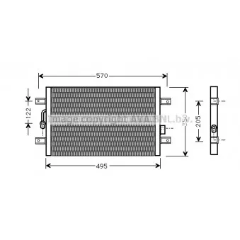 Condenseur, climatisation AVA QUALITY COOLING FT5196