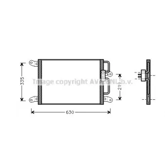 Condenseur, climatisation AVA QUALITY COOLING FT5203
