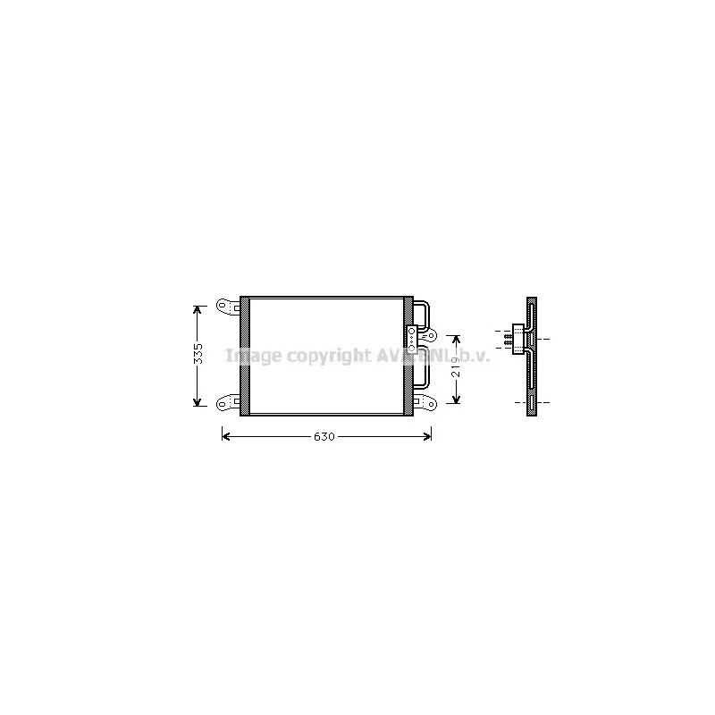 Condenseur, climatisation AVA QUALITY COOLING FT5203