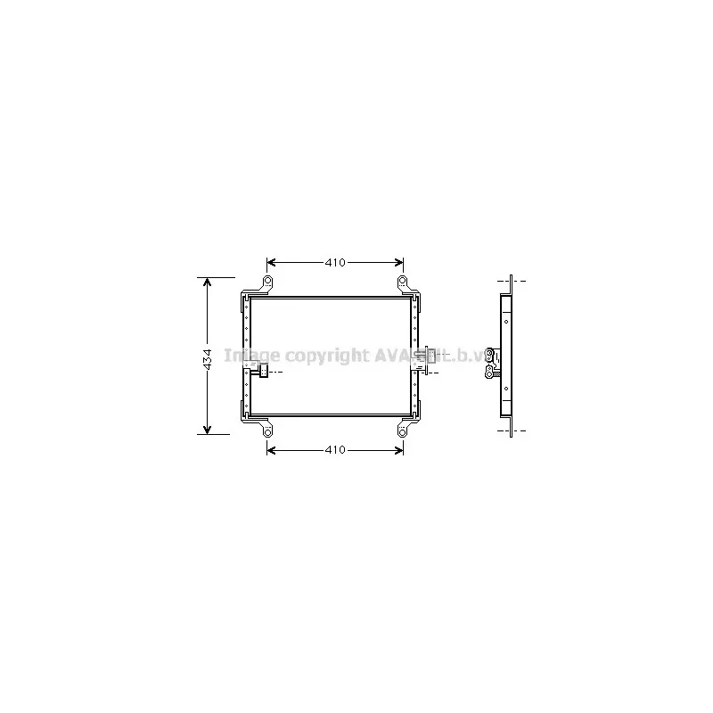Condenseur, climatisation AVA QUALITY COOLING FT5206