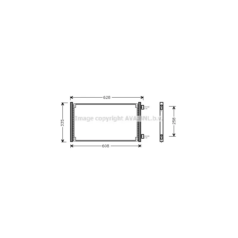 Condenseur, climatisation AVA QUALITY COOLING FT5213