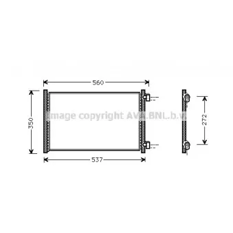 Condenseur, climatisation AVA QUALITY COOLING FT5214