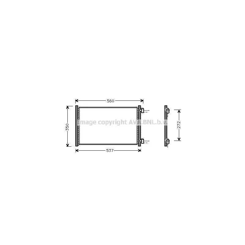 Condenseur, climatisation AVA QUALITY COOLING FT5214