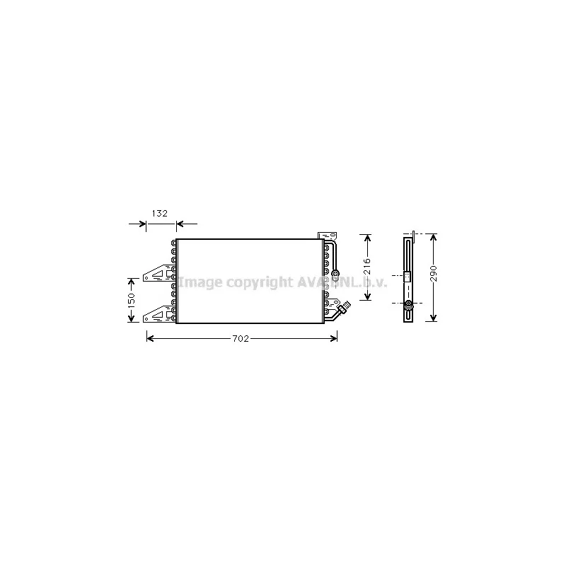 Condenseur, climatisation AVA QUALITY COOLING FT5215