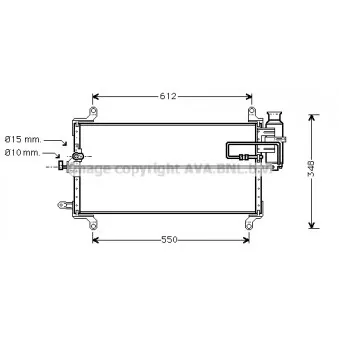 Condenseur, climatisation AVA QUALITY COOLING FT5217