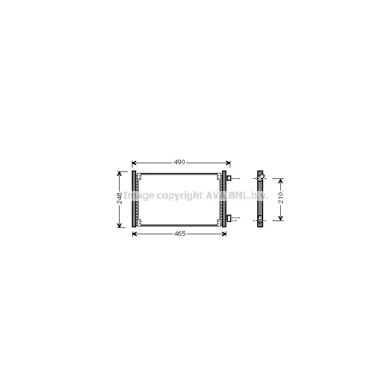 Condenseur, climatisation AVA QUALITY COOLING FT5223