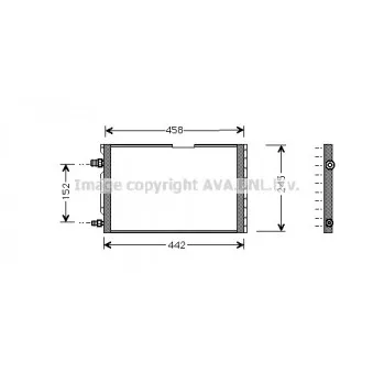 Condenseur, climatisation AVA QUALITY COOLING FT5238