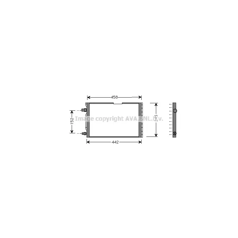 Condenseur, climatisation AVA QUALITY COOLING FT5238