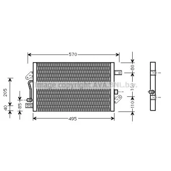 Condenseur, climatisation AVA QUALITY COOLING FT5241