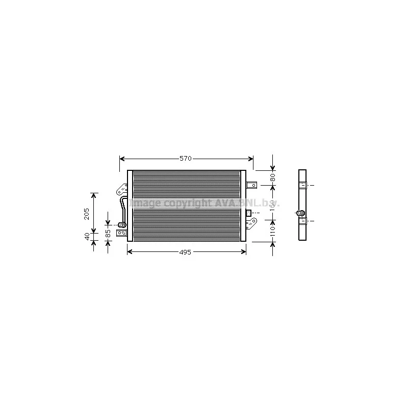 Condenseur, climatisation AVA QUALITY COOLING FT5241