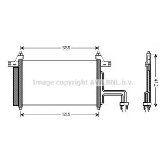 Condenseur, climatisation AVA QUALITY COOLING FT5253D