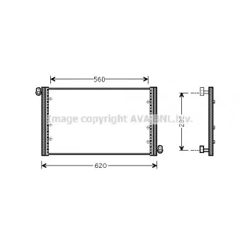 Condenseur, climatisation AVA QUALITY COOLING FT5272