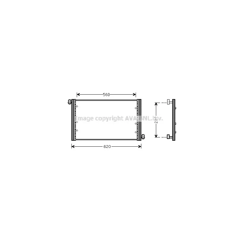 Condenseur, climatisation AVA QUALITY COOLING FT5272