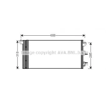 Condenseur, climatisation AVA QUALITY COOLING FT5293D