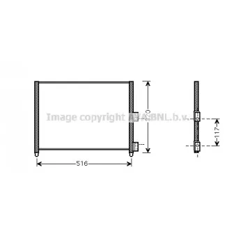 Condenseur, climatisation AVA QUALITY COOLING FT5303
