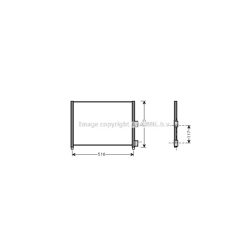 Condenseur, climatisation AVA QUALITY COOLING FT5303