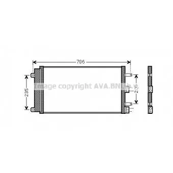 Condenseur, climatisation AVA QUALITY COOLING FT5342D