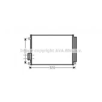 Condenseur, climatisation AVA QUALITY COOLING FT5347D
