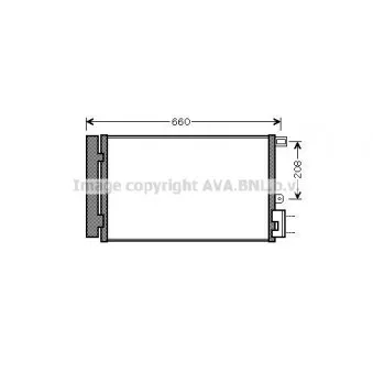 Condenseur, climatisation AVA QUALITY COOLING FT5357D
