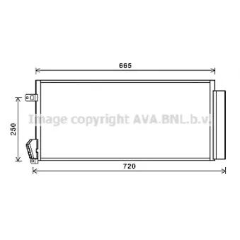 Condenseur, climatisation AVA QUALITY COOLING FT5396D