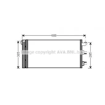 Condenseur, climatisation AVA QUALITY COOLING FT5406D