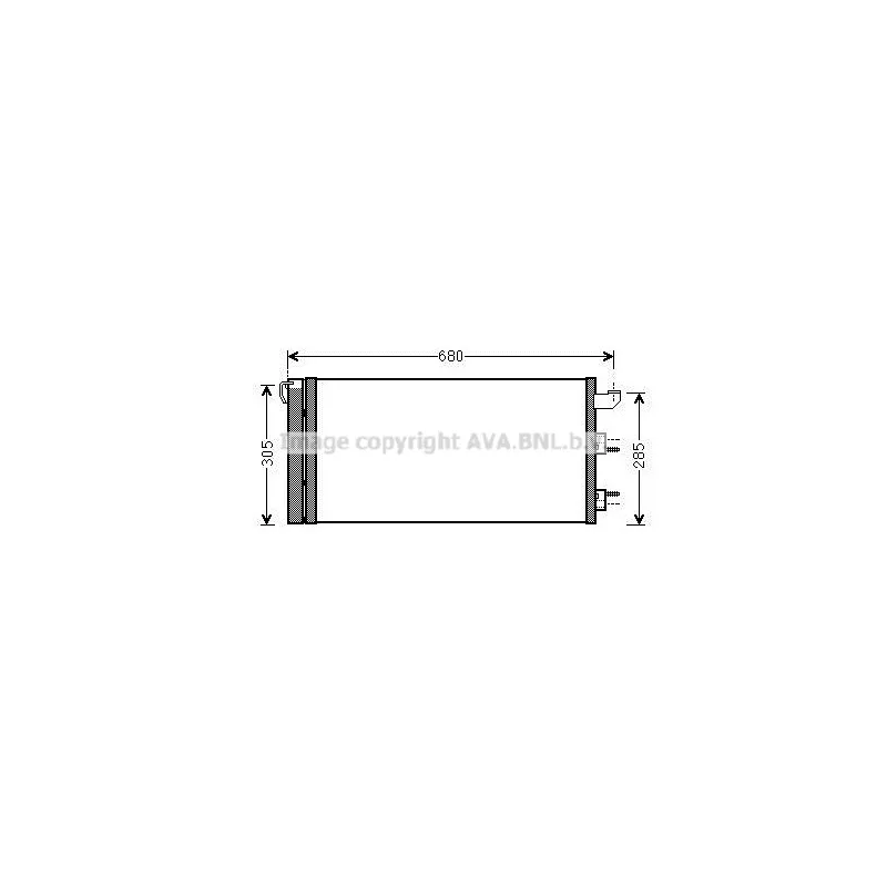 Condenseur, climatisation AVA QUALITY COOLING FT5406D
