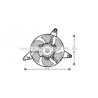 Ventilateur, refroidissement du moteur AVA QUALITY COOLING