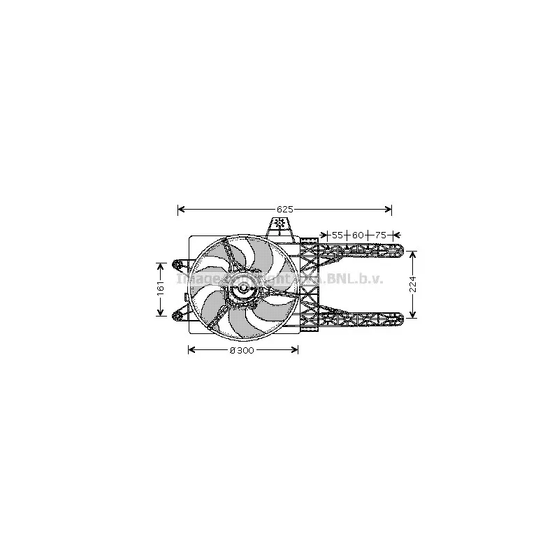 Ventilateur, refroidissement du moteur AVA QUALITY COOLING FT7285
