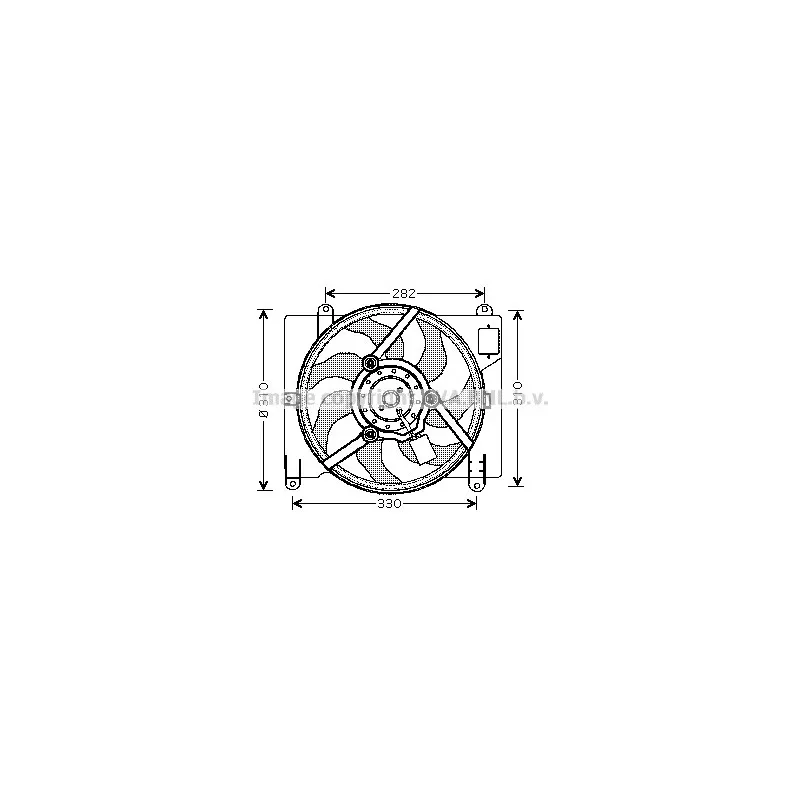 Ventilateur, refroidissement du moteur AVA QUALITY COOLING FT7504
