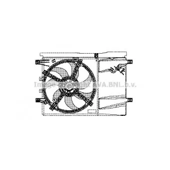 Ventilateur, refroidissement du moteur AVA QUALITY COOLING FT7532