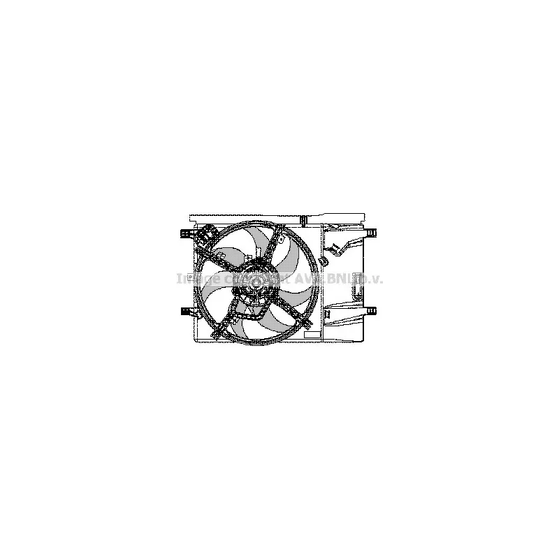Ventilateur, refroidissement du moteur AVA QUALITY COOLING FT7533