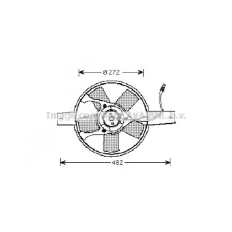 Ventilateur, refroidissement du moteur AVA QUALITY COOLING FT7534