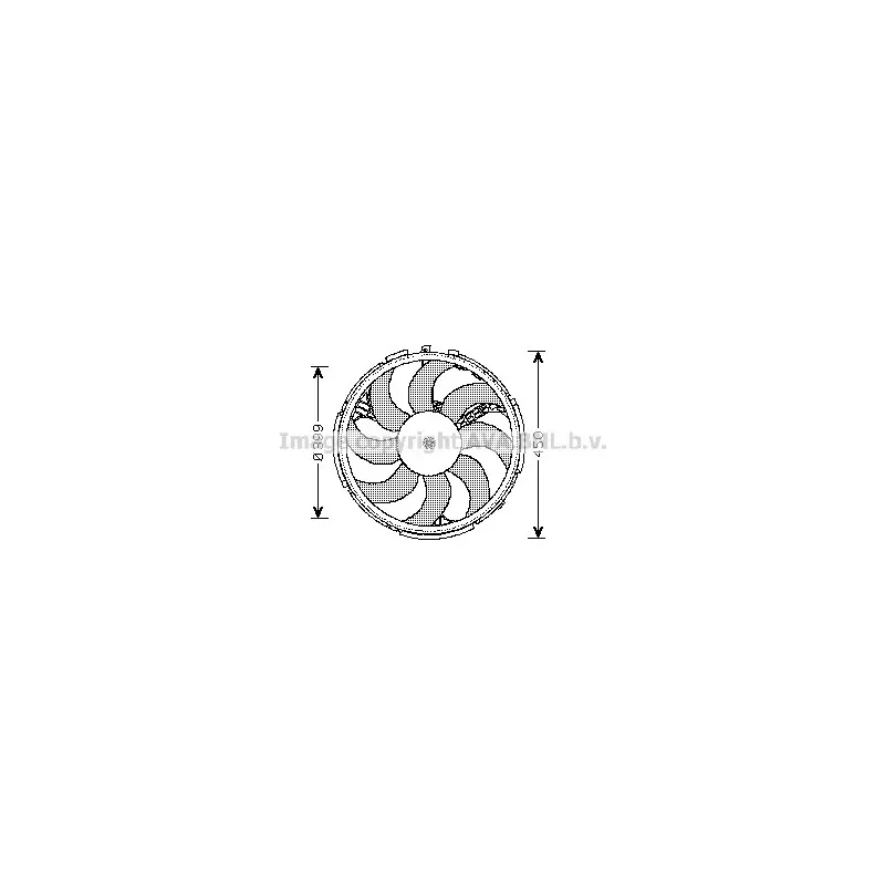Ventilateur, refroidissement du moteur AVA QUALITY COOLING FT7541
