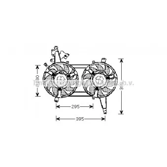 Ventilateur, refroidissement du moteur AVA QUALITY COOLING FT7542