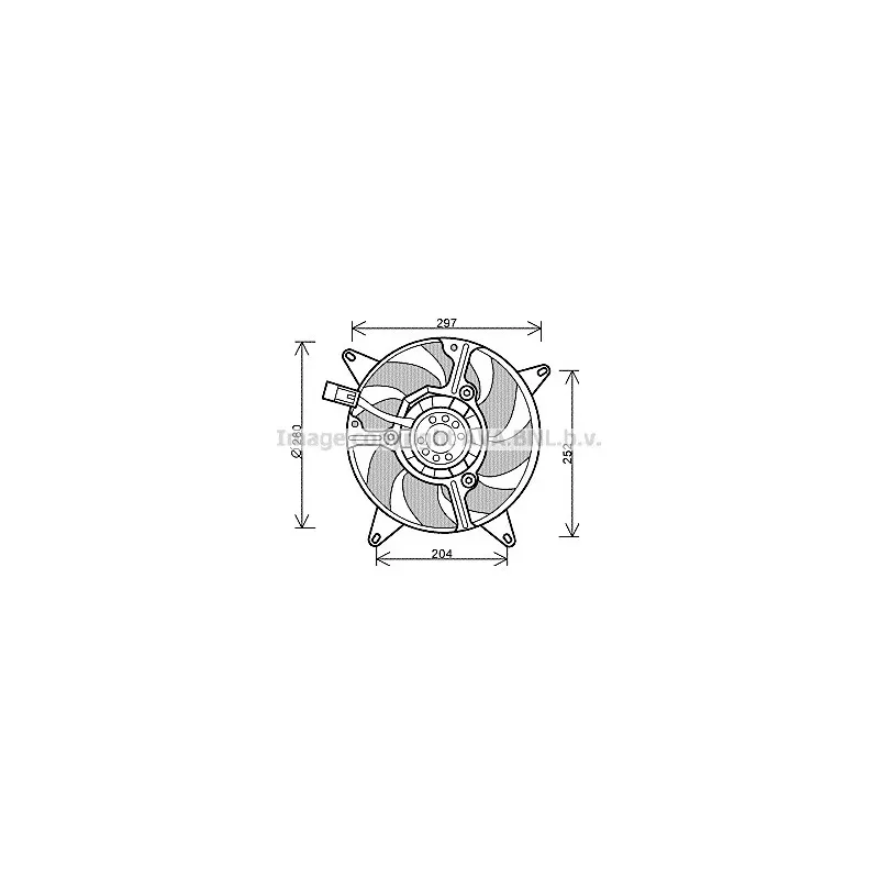 Ventilateur, refroidissement du moteur AVA QUALITY COOLING FT7544