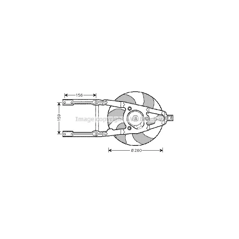 Ventilateur, refroidissement du moteur AVA QUALITY COOLING FT7545