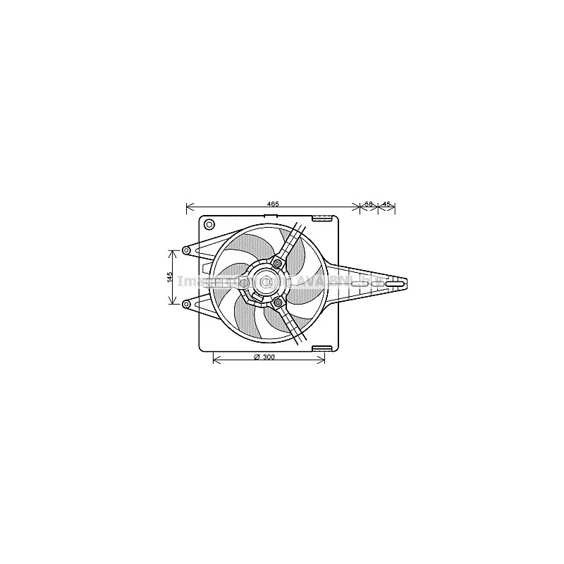 Ventilateur, refroidissement du moteur AVA QUALITY COOLING FT7547