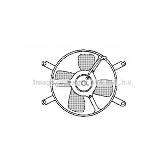 Ventilateur, refroidissement du moteur AVA QUALITY COOLING FT7548