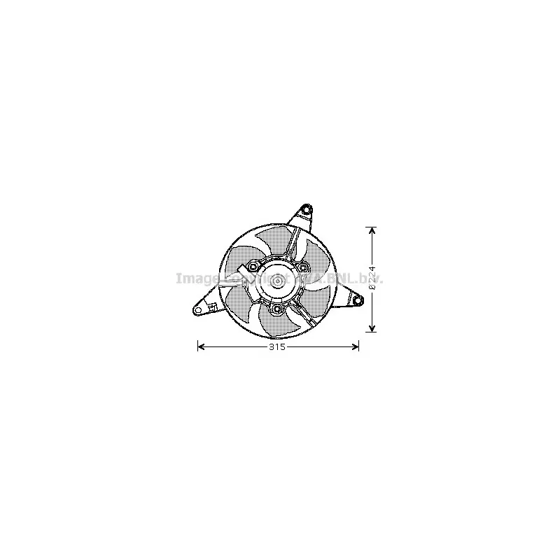 Ventilateur, refroidissement du moteur AVA QUALITY COOLING FT7550