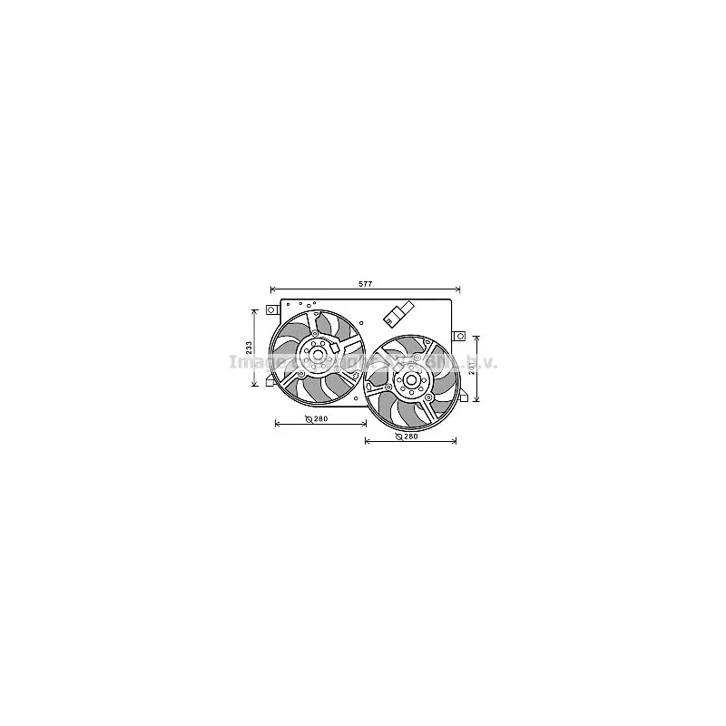 Ventilateur, refroidissement du moteur AVA QUALITY COOLING FT7570
