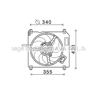 Ventilateur, refroidissement du moteur AVA QUALITY COOLING FT7572