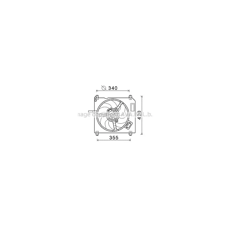 Ventilateur, refroidissement du moteur AVA QUALITY COOLING FT7572