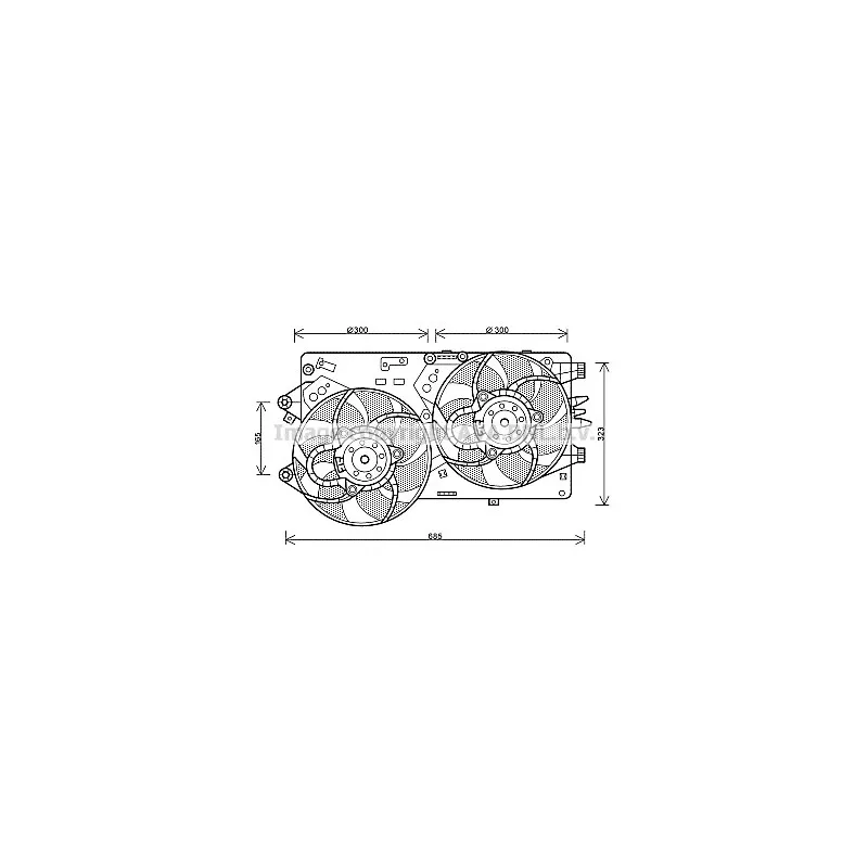 Ventilateur, refroidissement du moteur AVA QUALITY COOLING FT7578