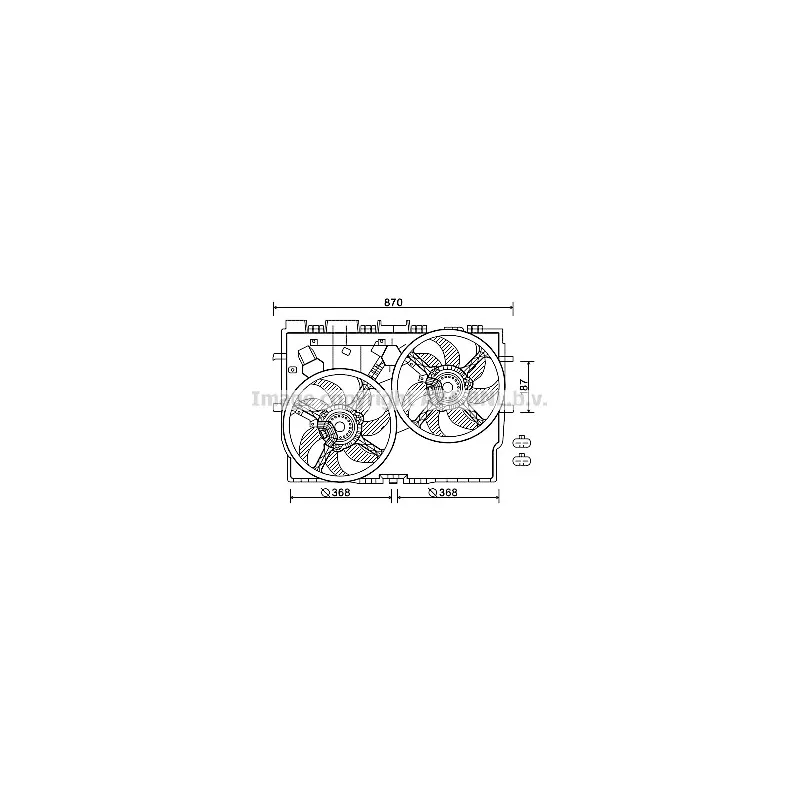 Ventilateur, refroidissement du moteur AVA QUALITY COOLING FT7583