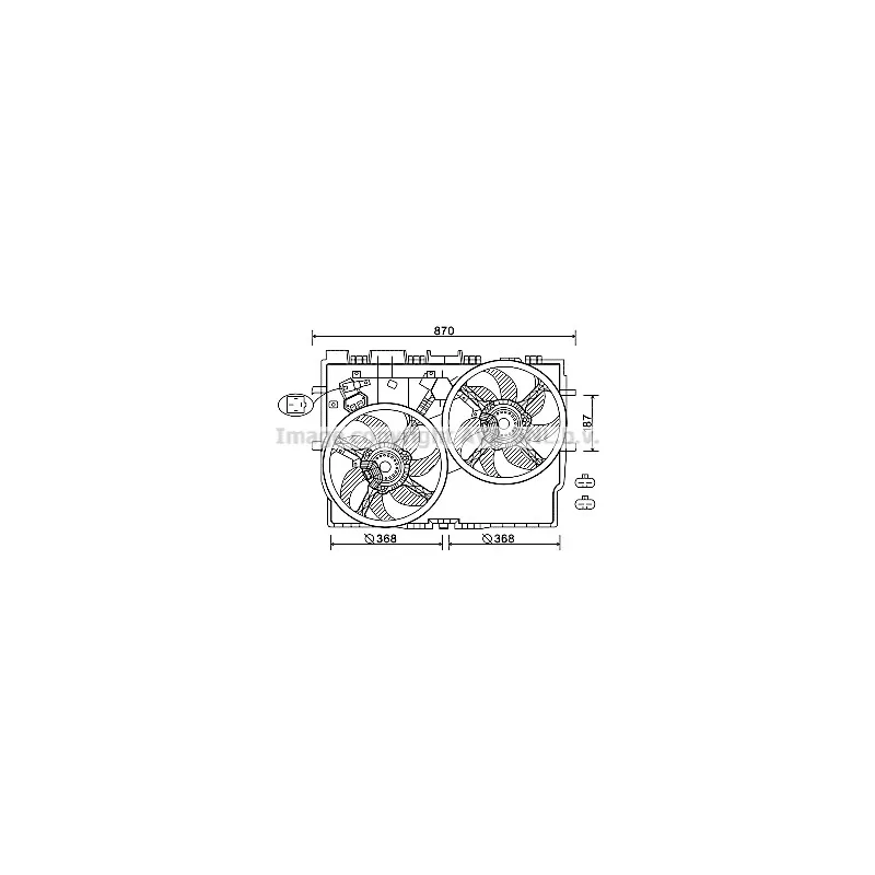 Ventilateur, refroidissement du moteur AVA QUALITY COOLING FT7585