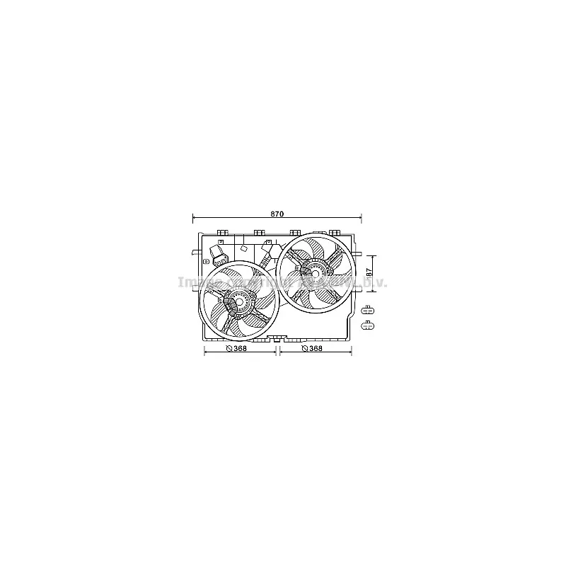 Ventilateur, refroidissement du moteur AVA QUALITY COOLING FT7586